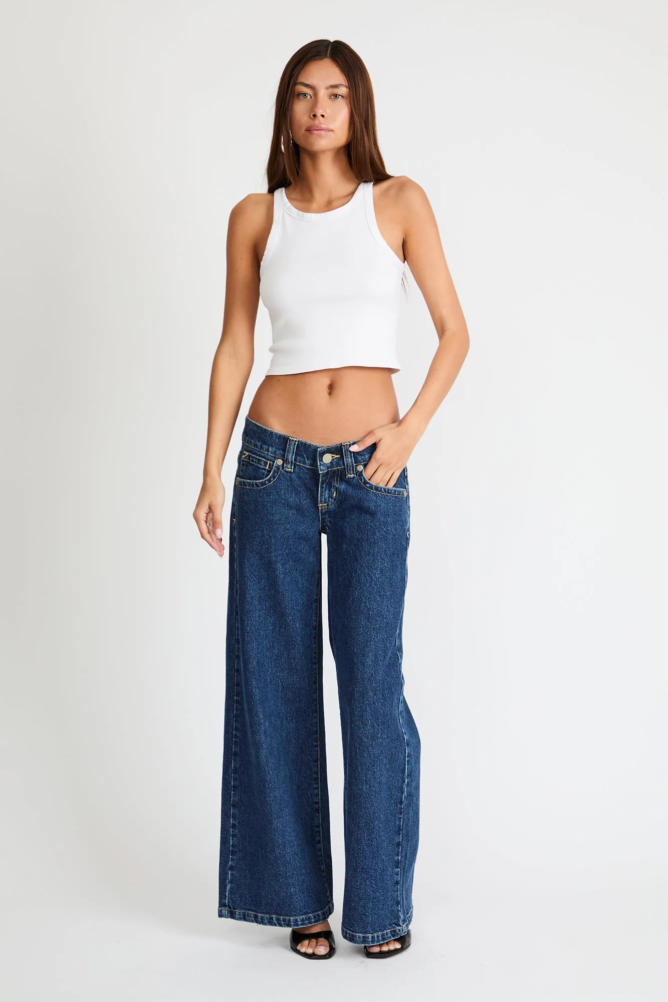 00 Wide Tara Blue Denim - Image 3