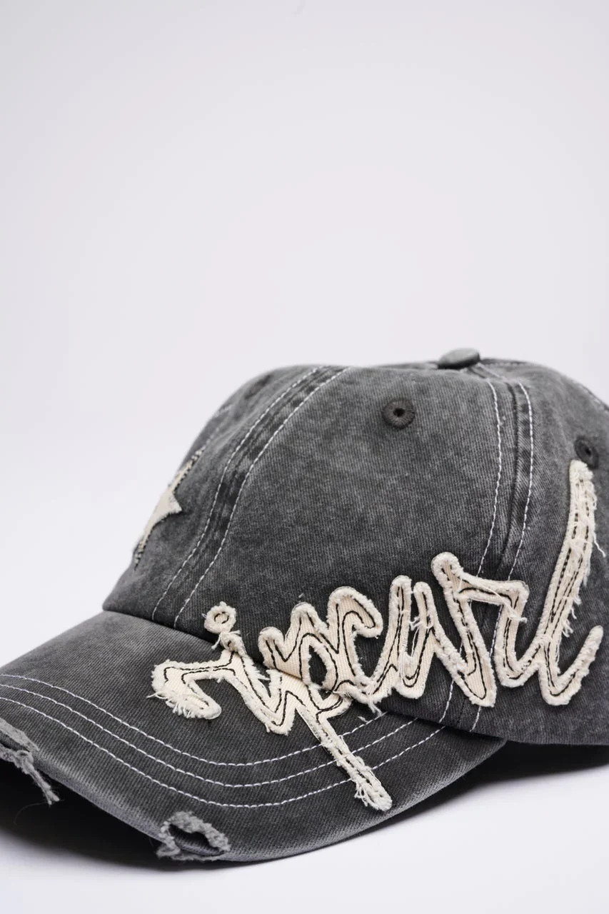 Archive Script Distressed Cap - Image 4