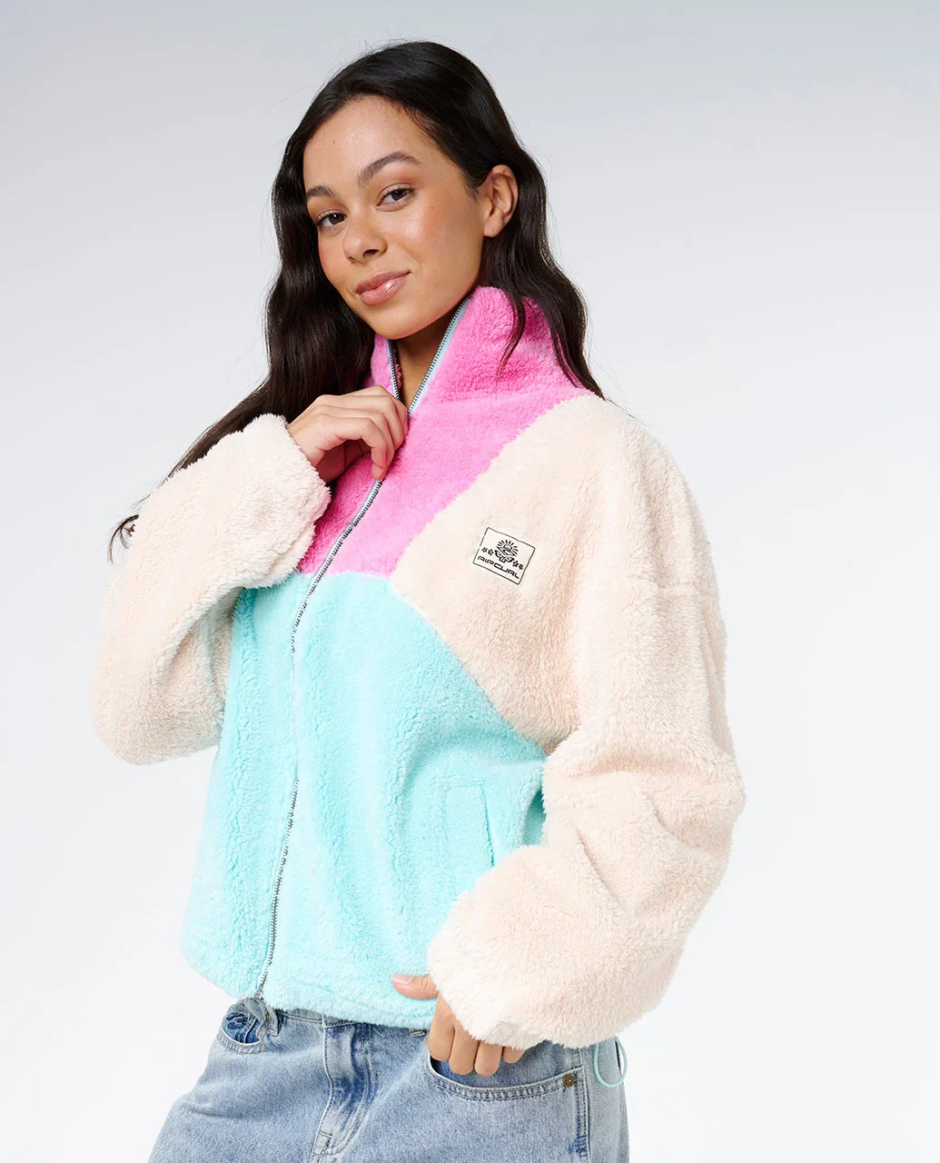Block Party Zip Through Polar Fleece