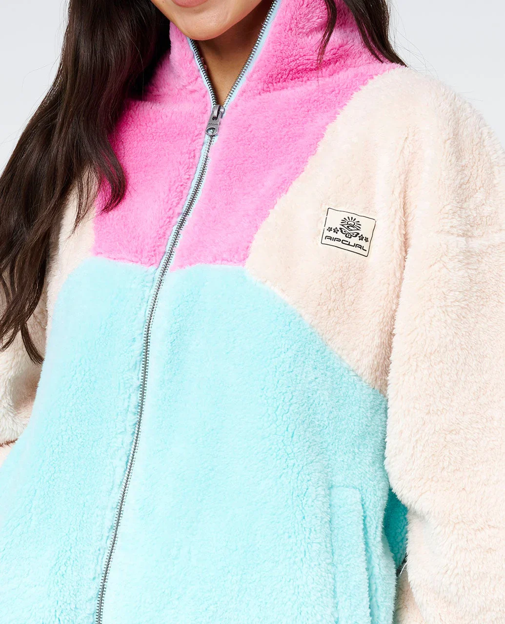 Block Party Zip Through Polar Fleece - Image 5