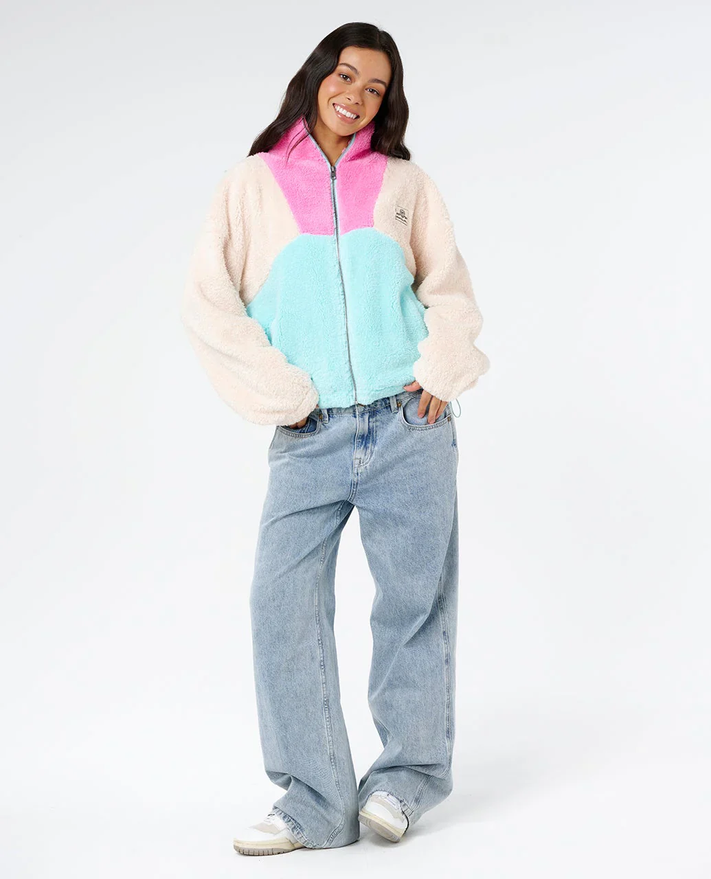 Block Party Zip Through Polar Fleece - Image 6