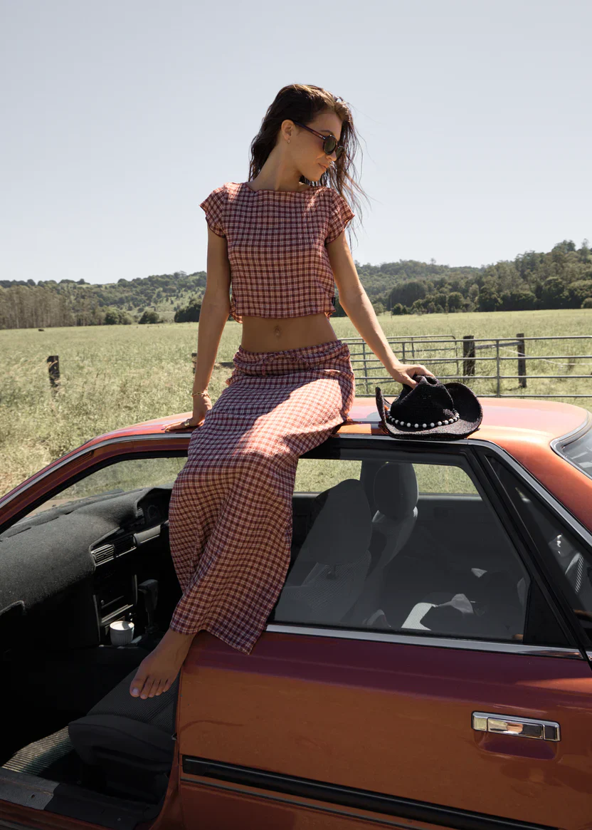 Capricorn - Hemp Seersker Maxi Skrt - Image 6