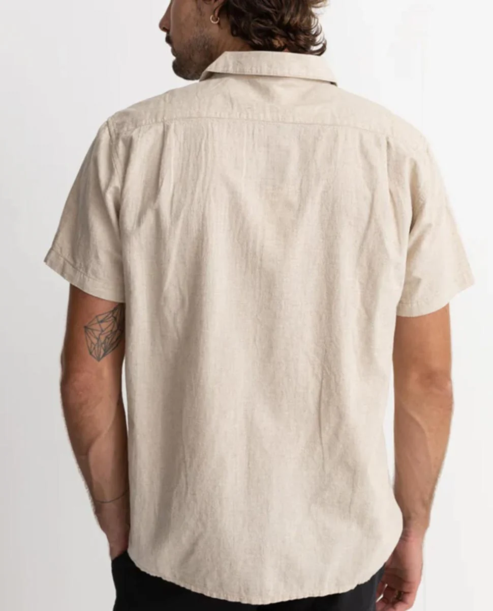 Classic Linen Short Sleeve Shirt - Image 3