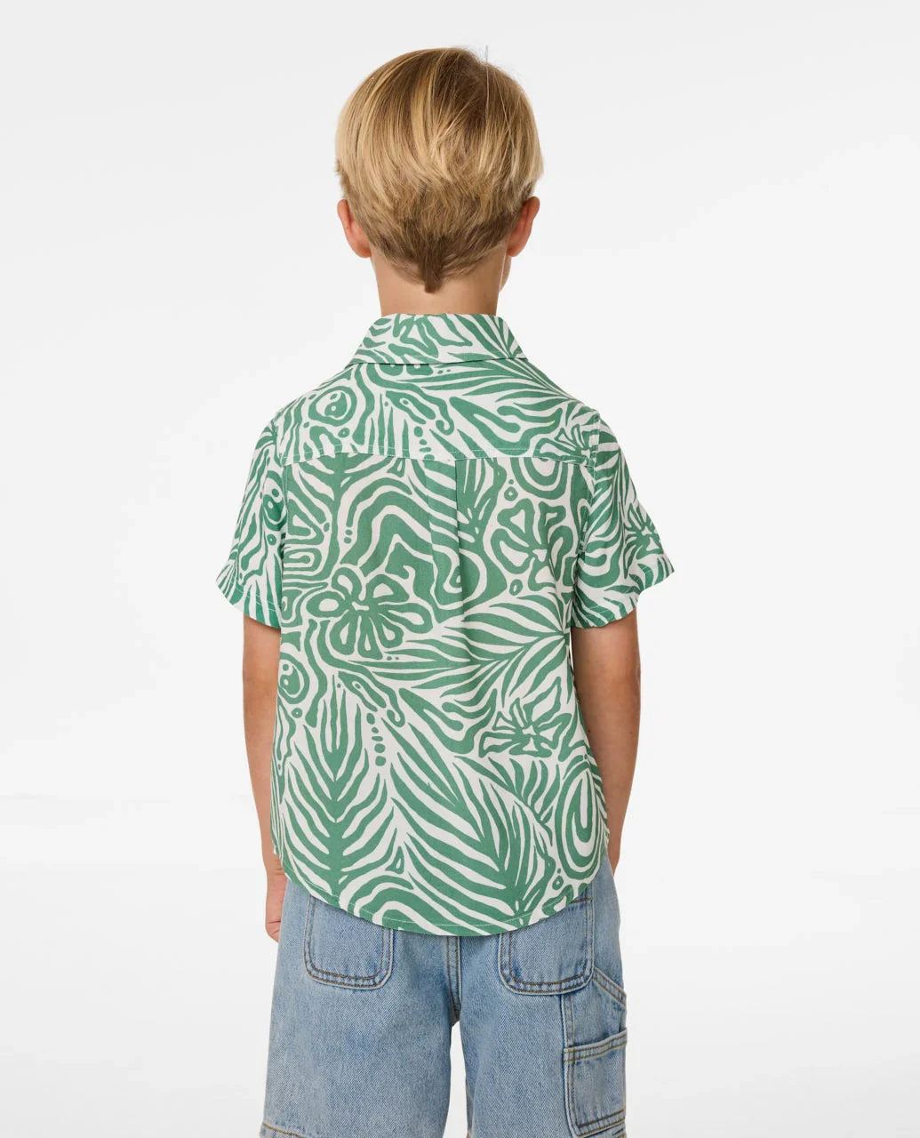 Kids Cosmic Surfing Short Sleeve Shirt - Image 2