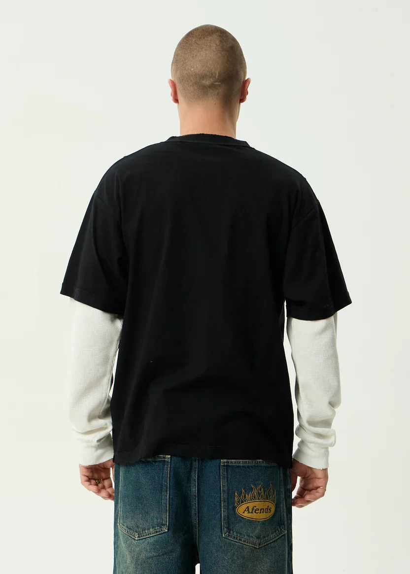 Drop Zone Layered Waffle Long Sleeve Tee - Image 3