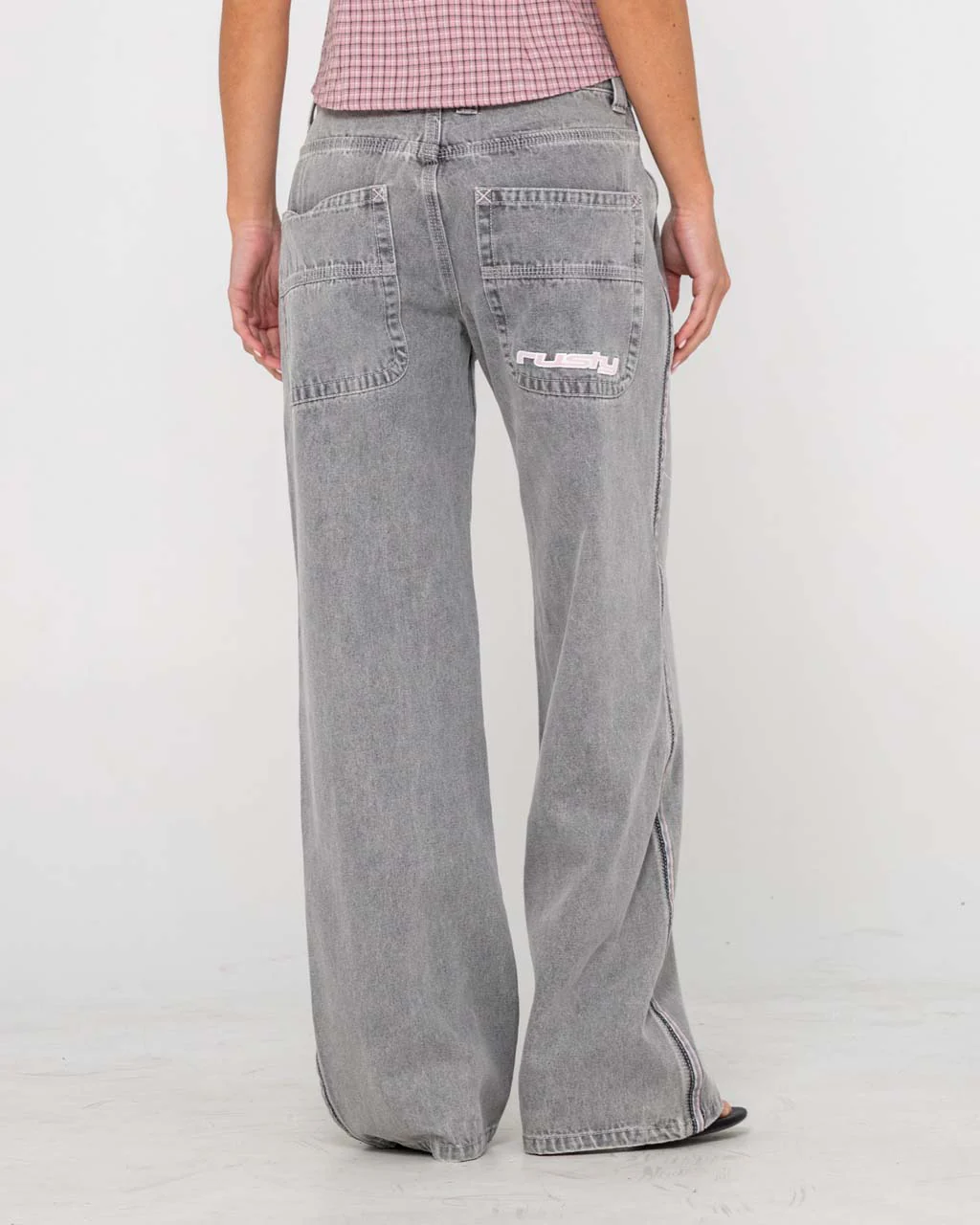 Flip Mommy Low Rise Wide Leg Jean - Image 4