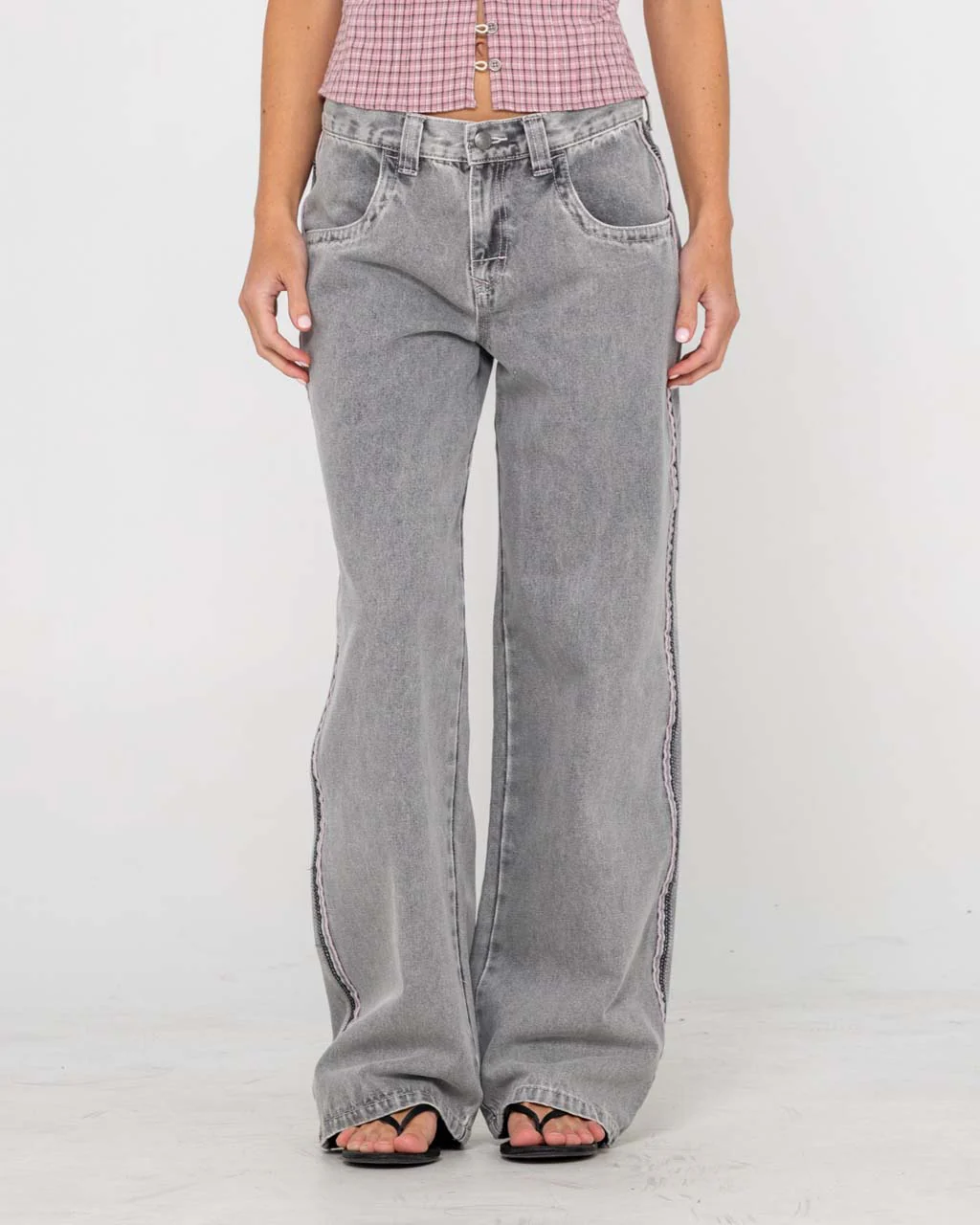 Flip Mommy Low Rise Wide Leg Jean - Image 5