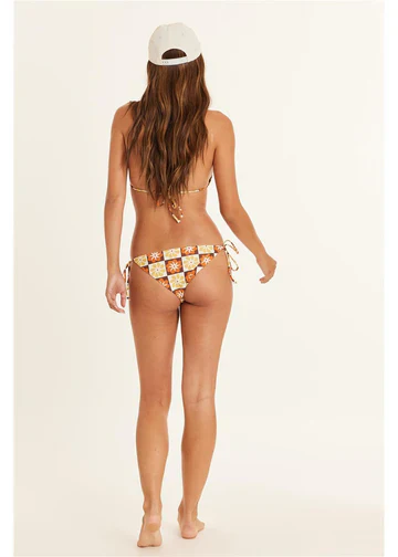 Flower Trip Skimpy Tie Side Bikini Bottom - Image 2