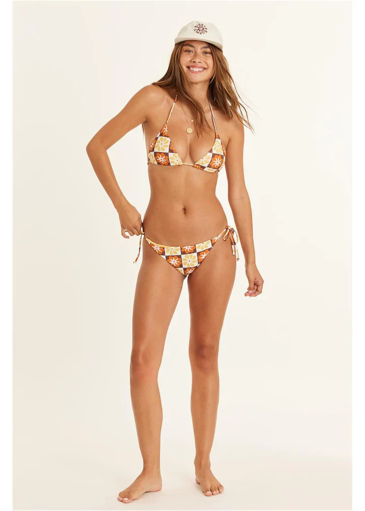 Flower Trip Skimpy Tie Side Bikini Bottom - Image 3