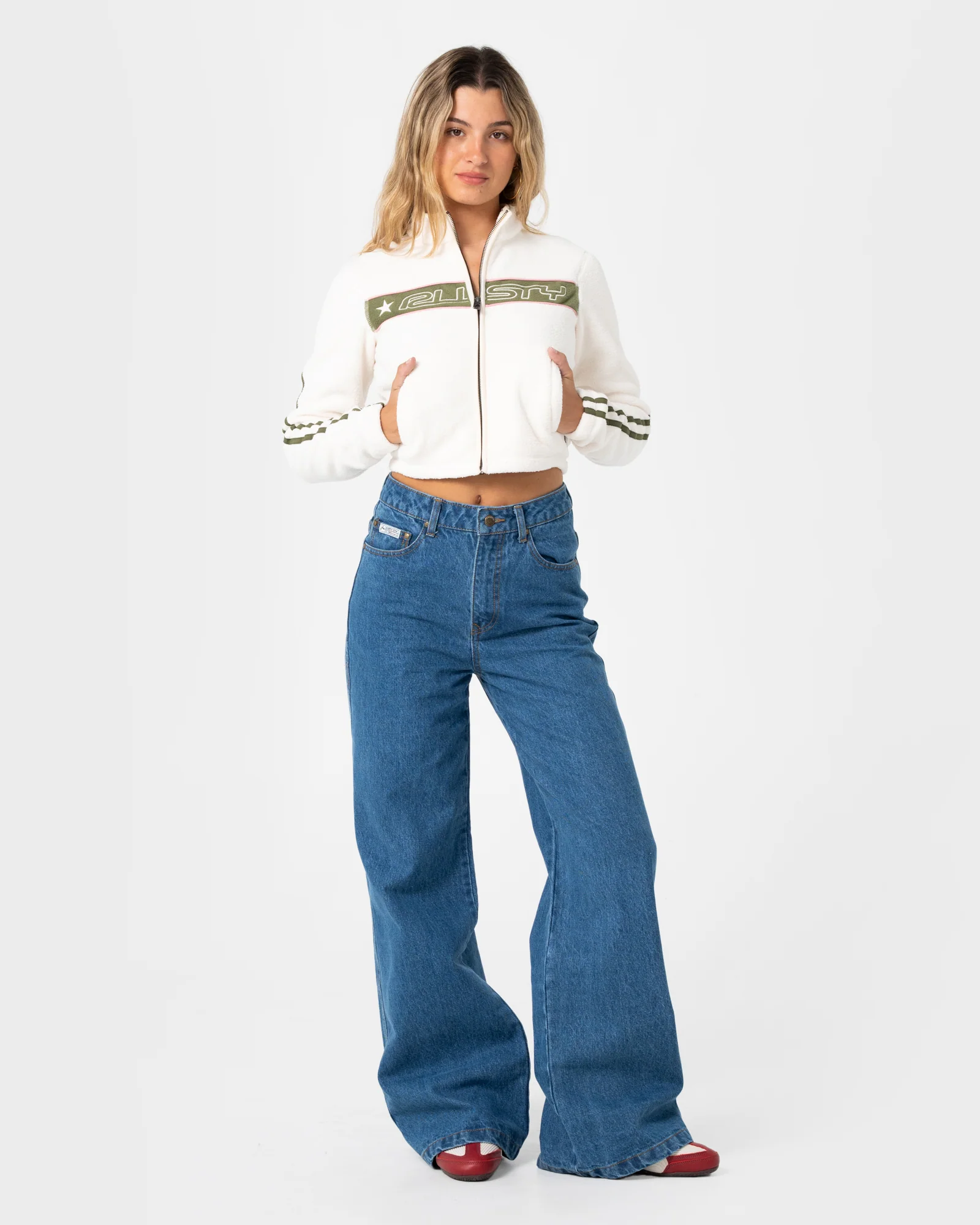 Freeway Crop Zip Through Polar Fleece - Image 2