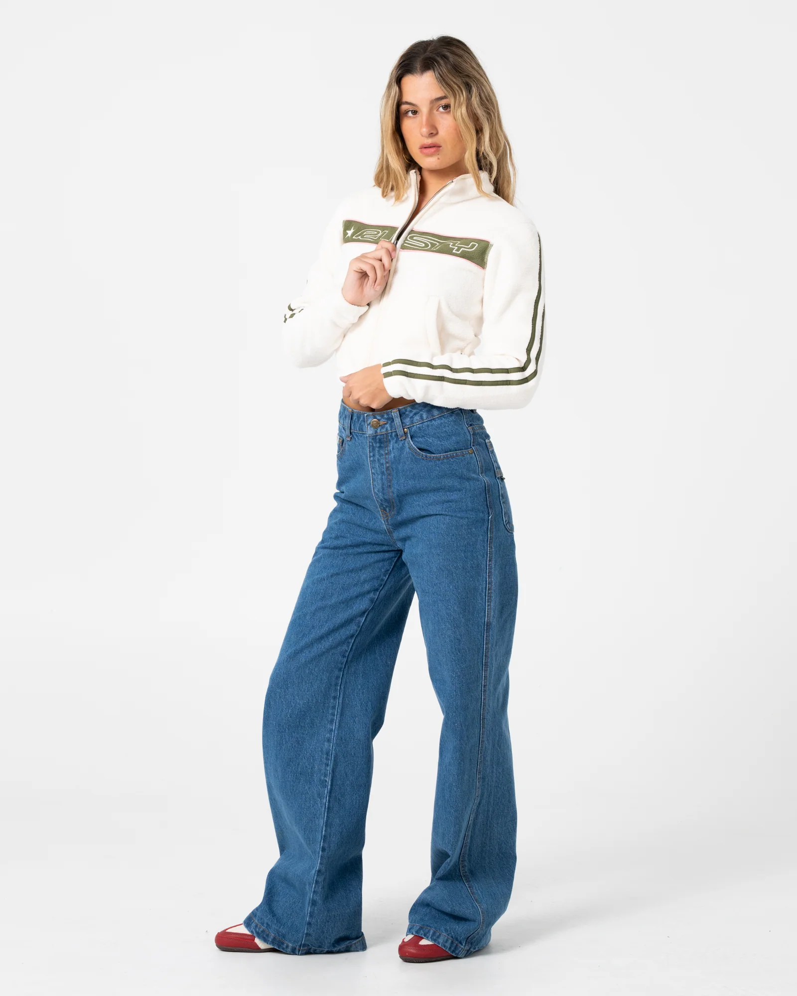 Freeway Crop Zip Through Polar Fleece - Image 3