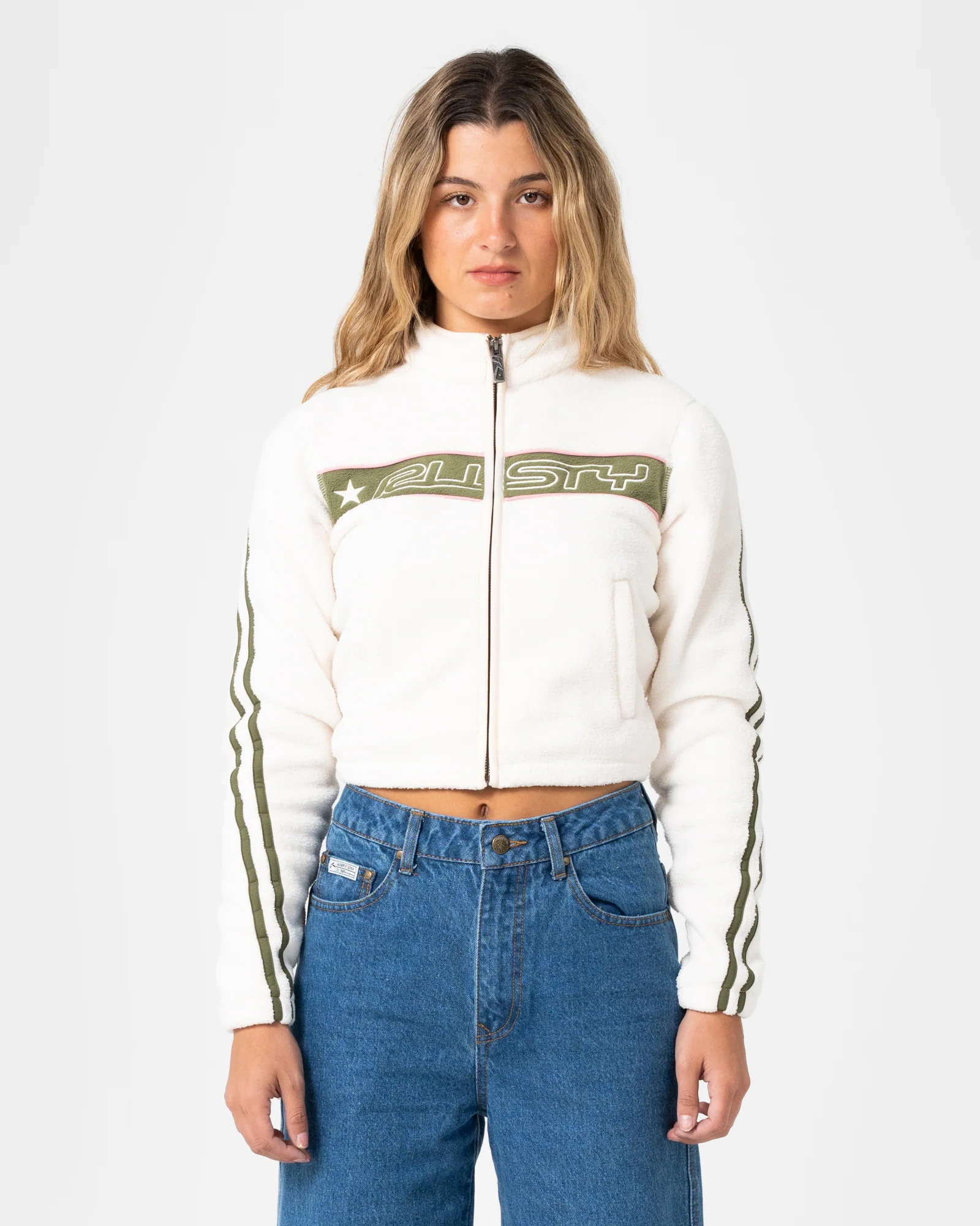 Freeway Crop Zip Through Polar Fleece - Image 4