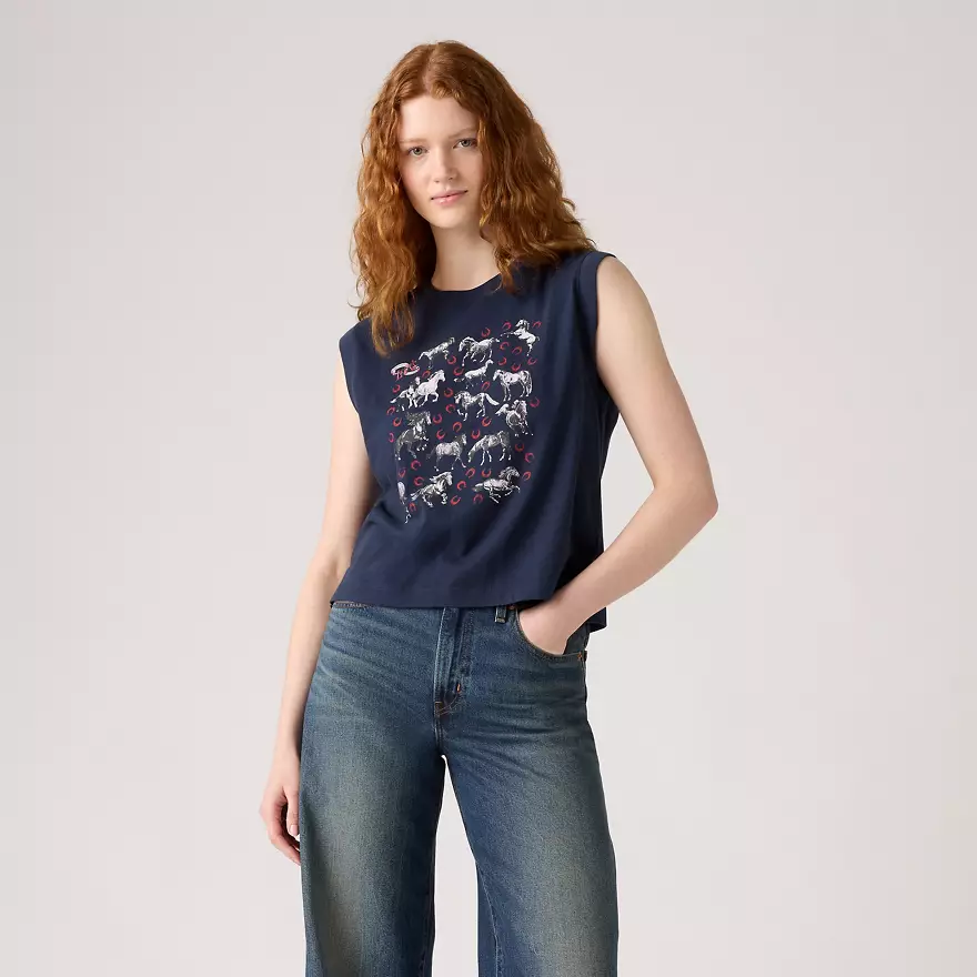 Graphic Boxy Tank Top - Image 2