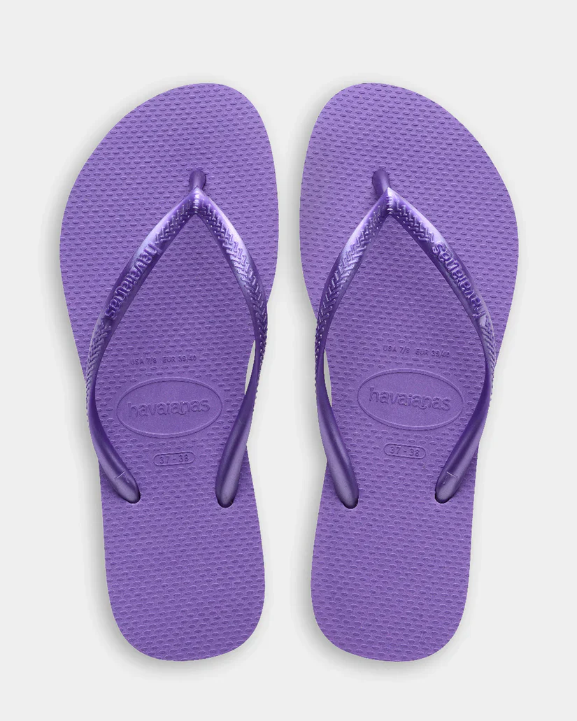 Kids Slim Metallic Thongs
