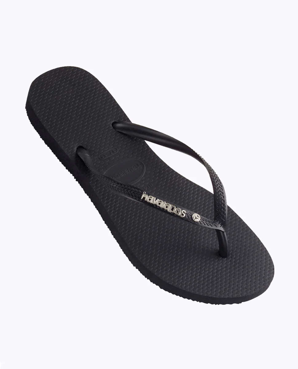 Havaianas Slim Metal Logo Thongs - Image 3