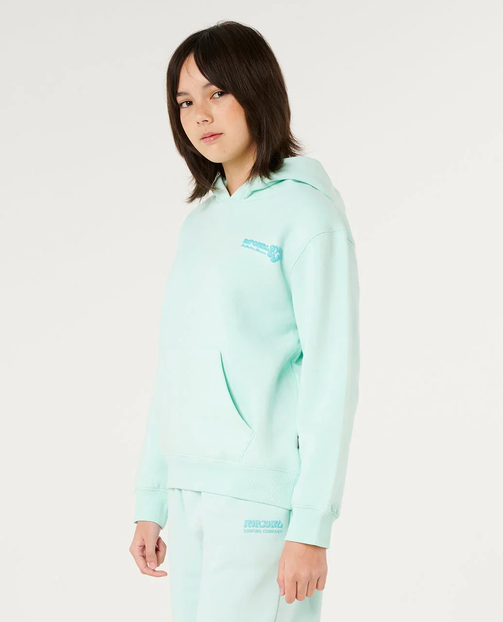 Kids Hibiscus Heat Logo Hood - Image 2