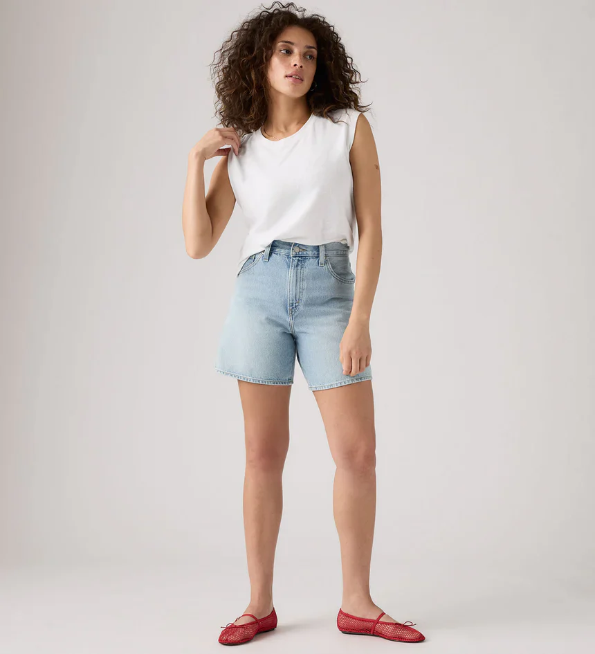 High Rise Baggy Shorts