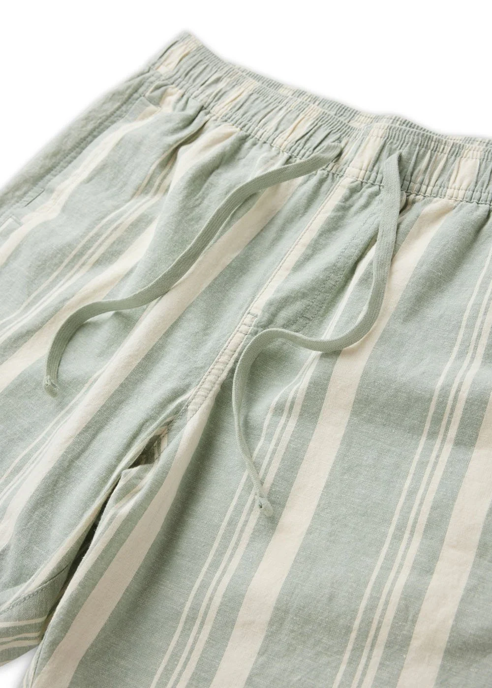 J. Linen Stripe Elastic 18' Walkshort - Image 3