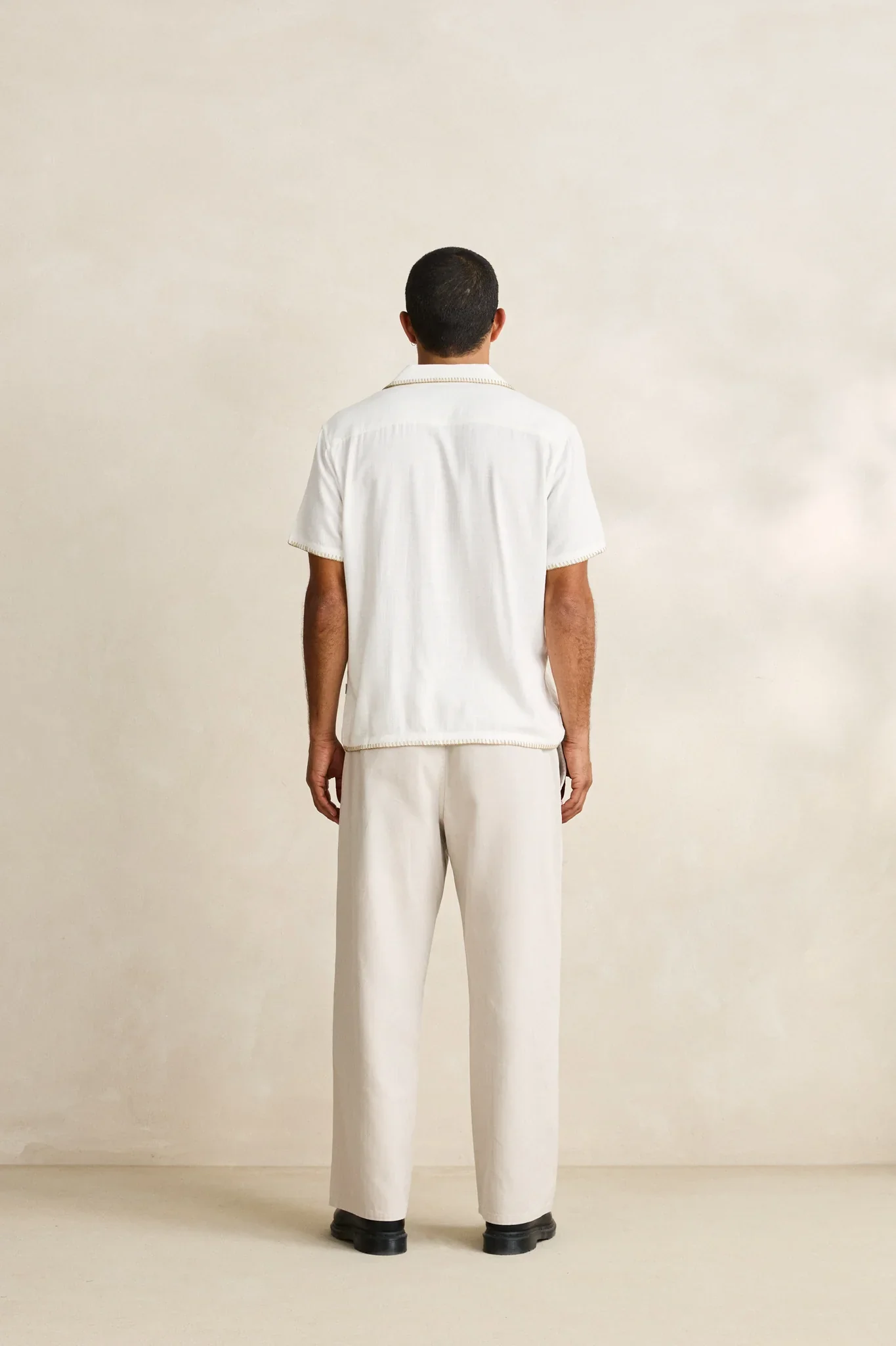 Linen Whip Shirt White - Image 3