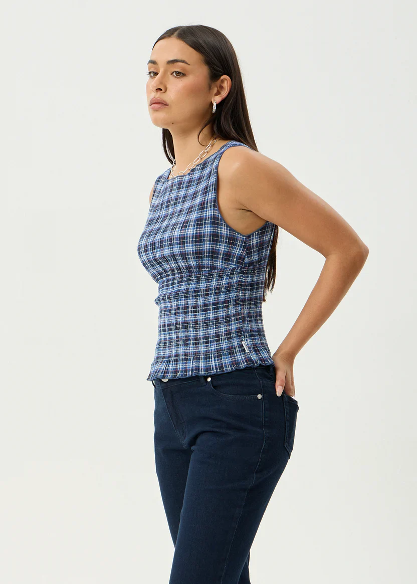 Mountains Seersucker Sleeveless Top - Image 3