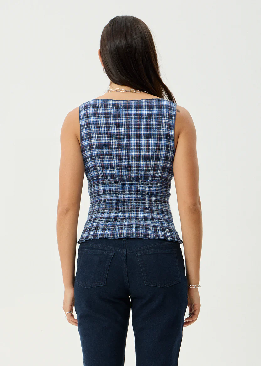 Mountains Seersucker Sleeveless Top - Image 4