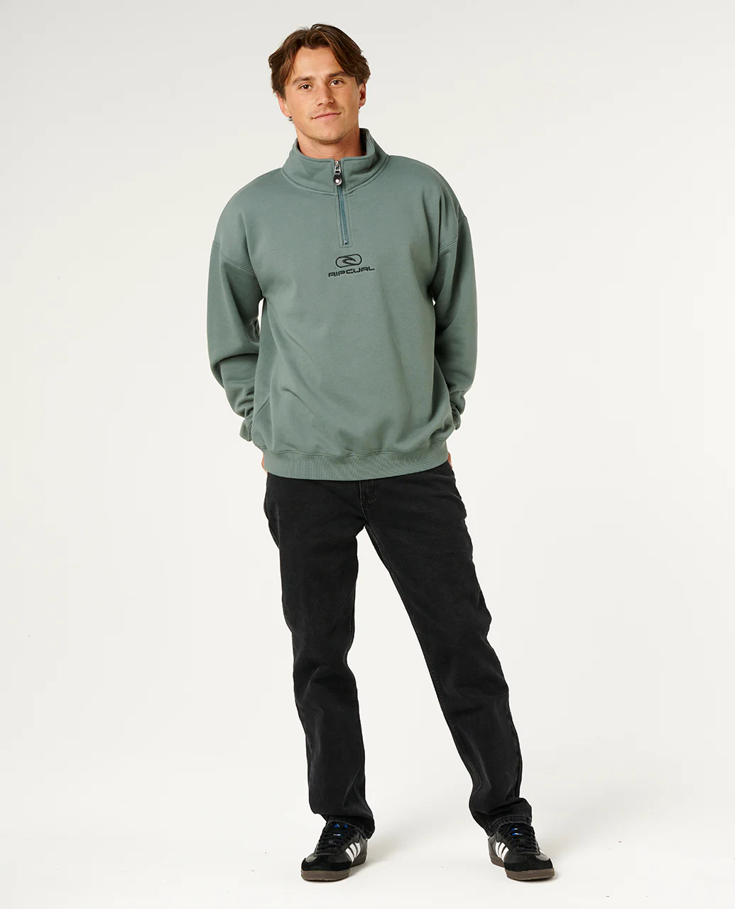 Pill Icon 1/4 Zip Crew - Image 4