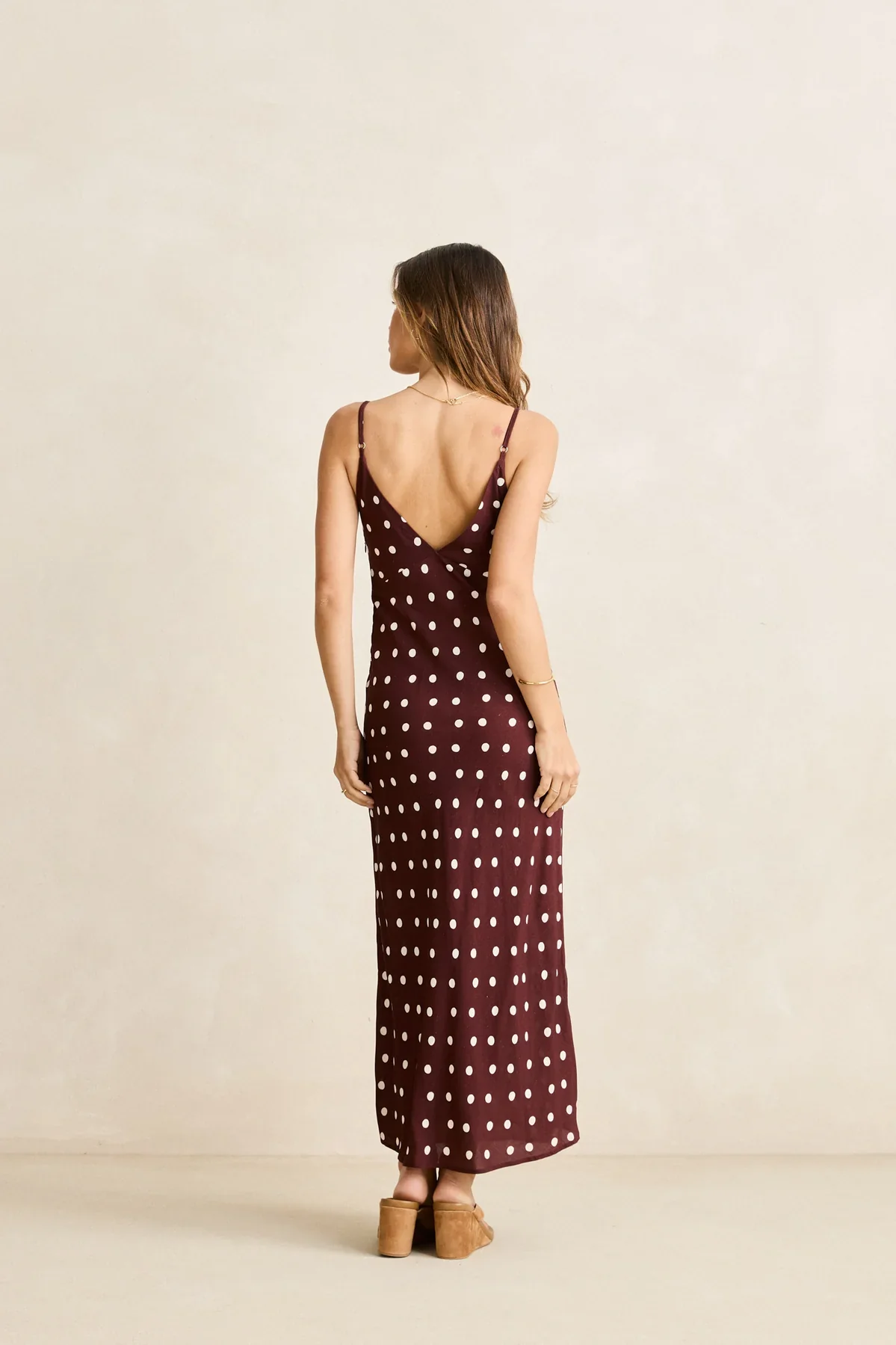 Polka Dot Midi Dress - Image 3