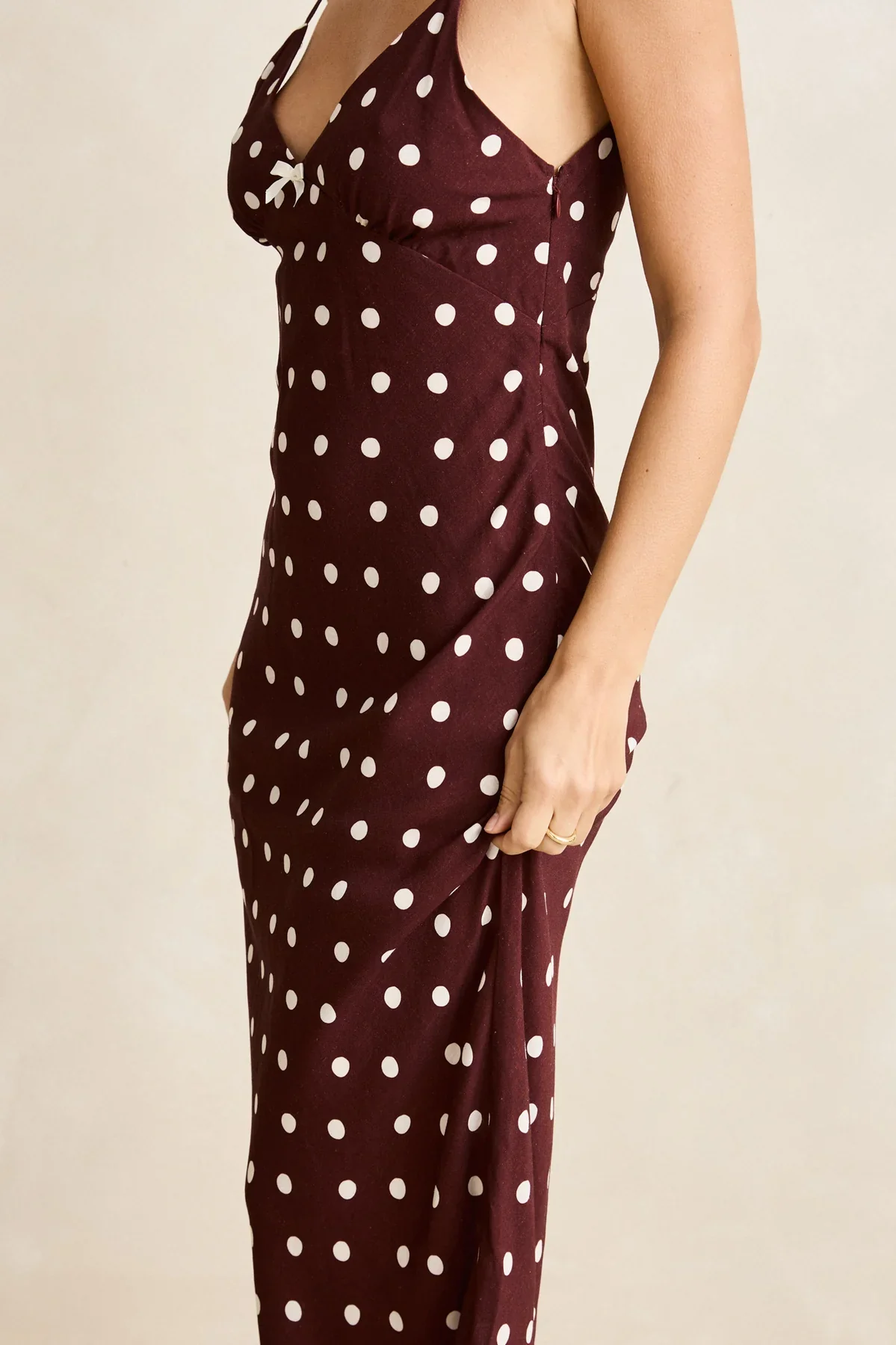 Polka Dot Midi Dress - Image 5