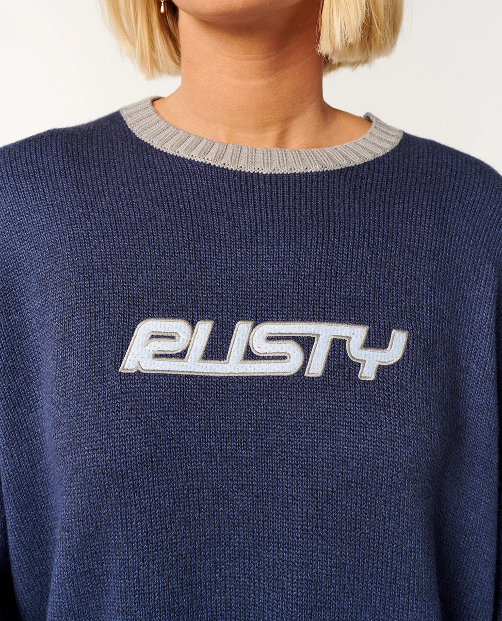 Rider Relaxed Crew Neck Knit - Image 4
