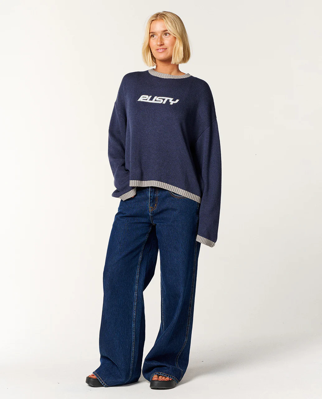 Rider Relaxed Crew Neck Knit - Image 6