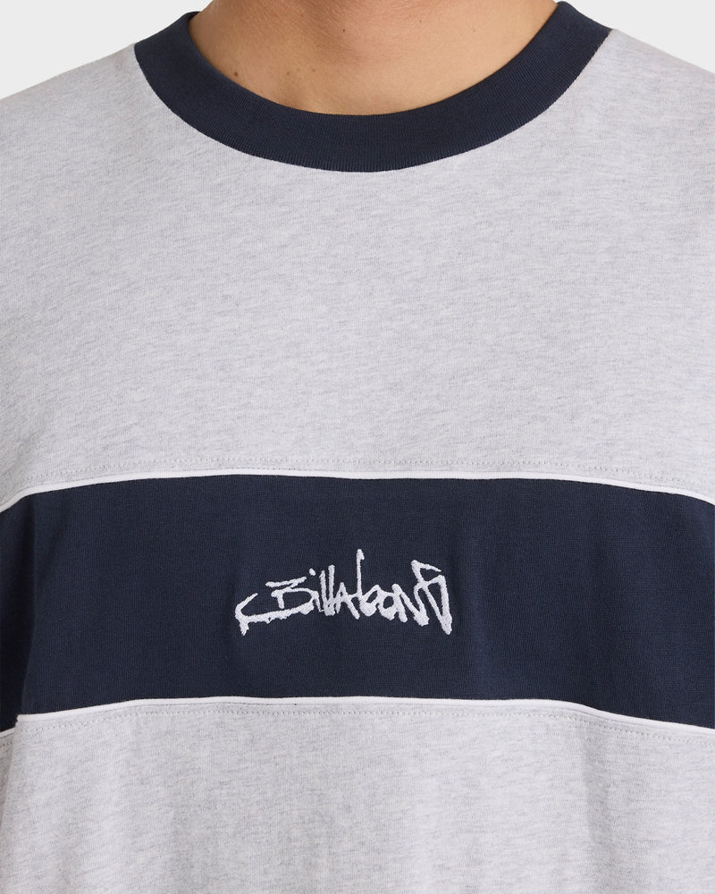 Mens Script Panel T-Shirt - Image 5