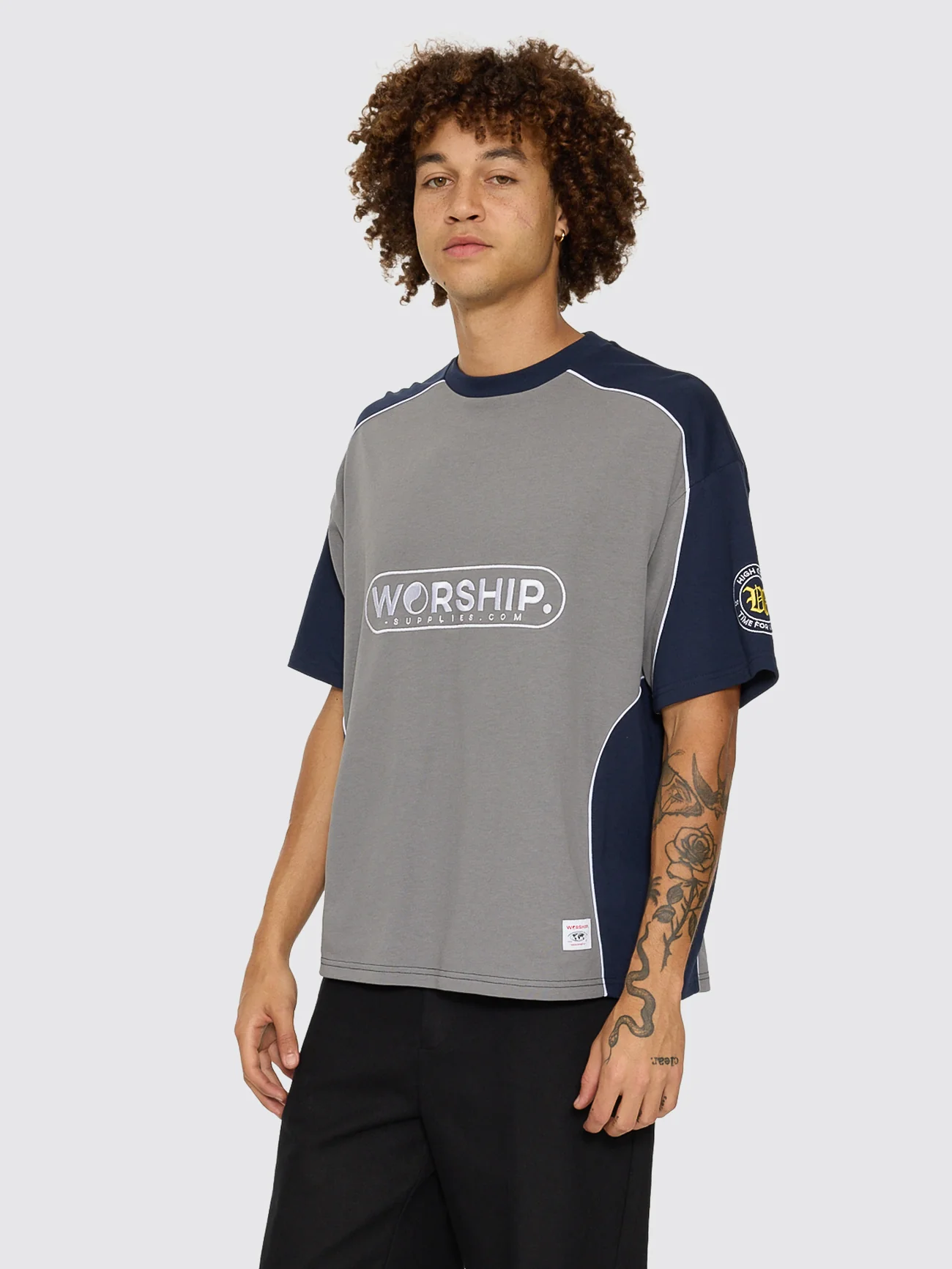 Sideline Over Sized Panel Tee