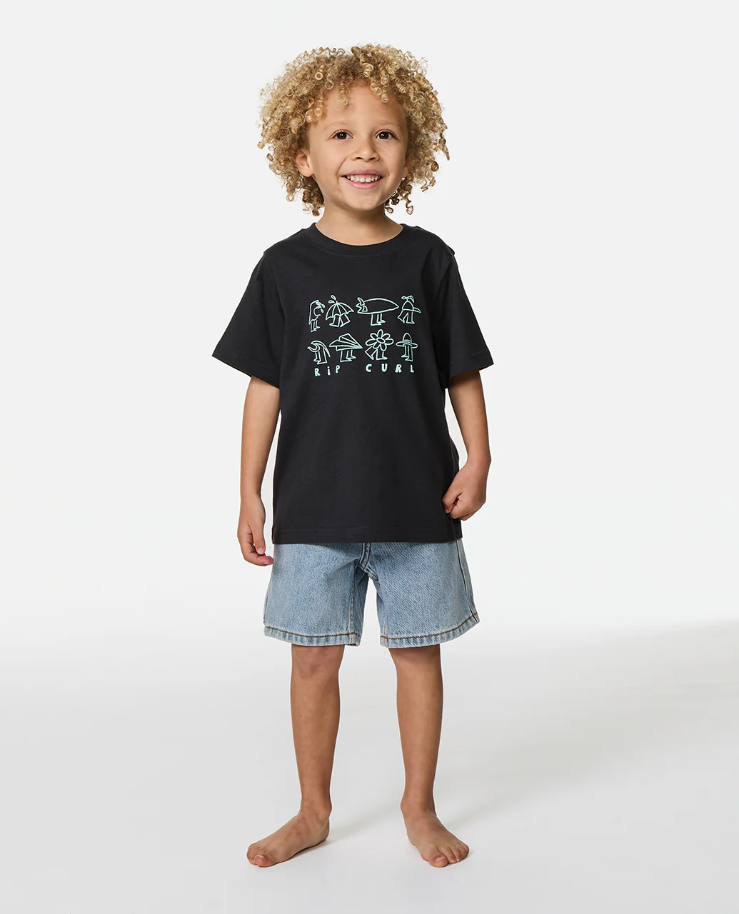 Kids Surf Check Tee - Image 3