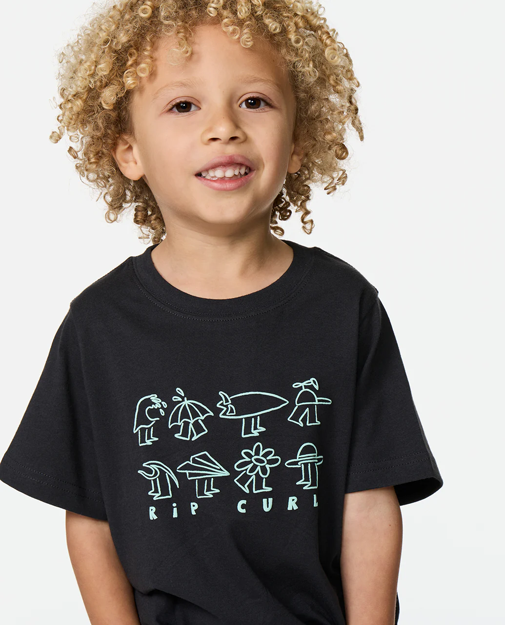 Kids Surf Check Tee - Image 4