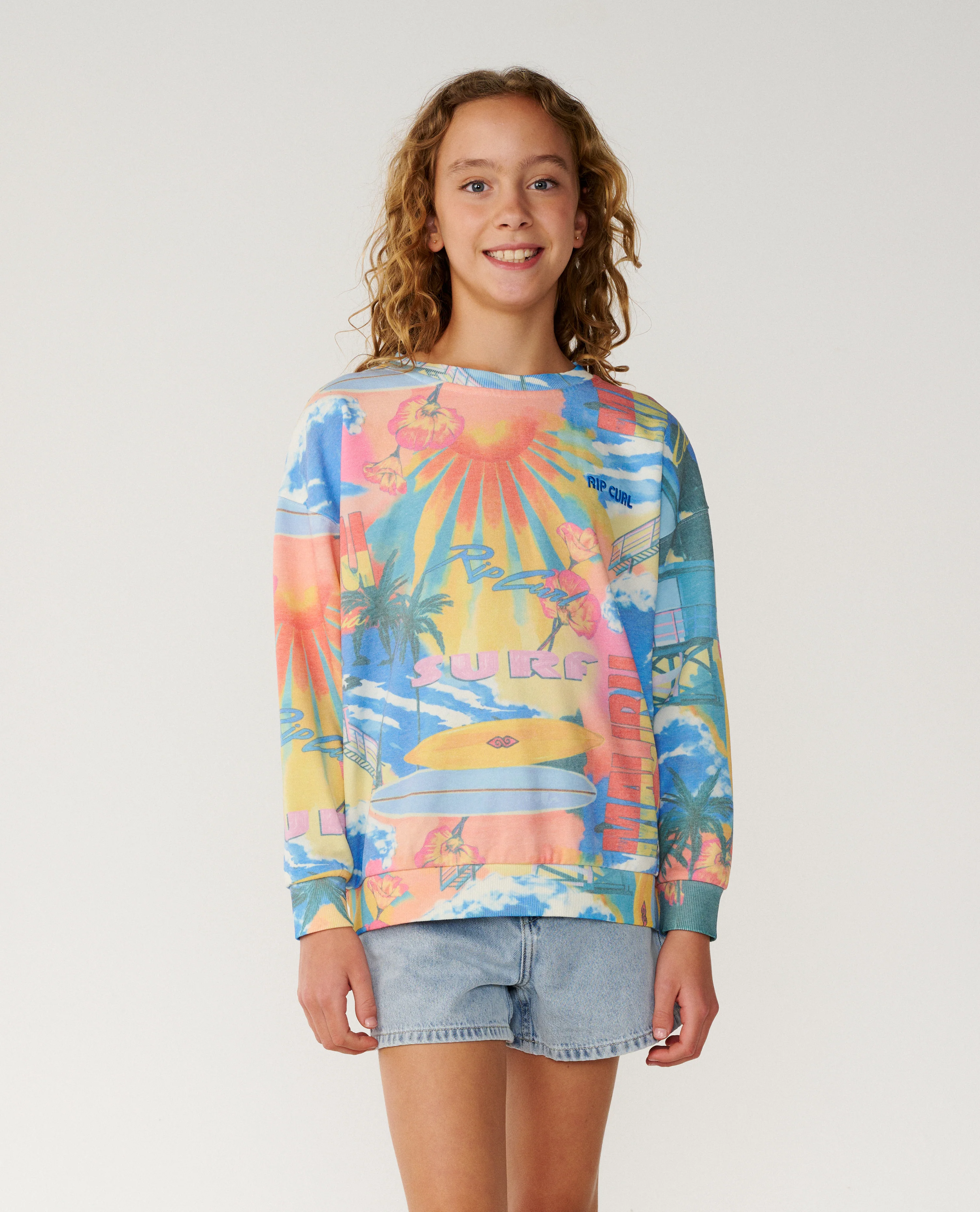 Kids Surf Side Relaxed Crew