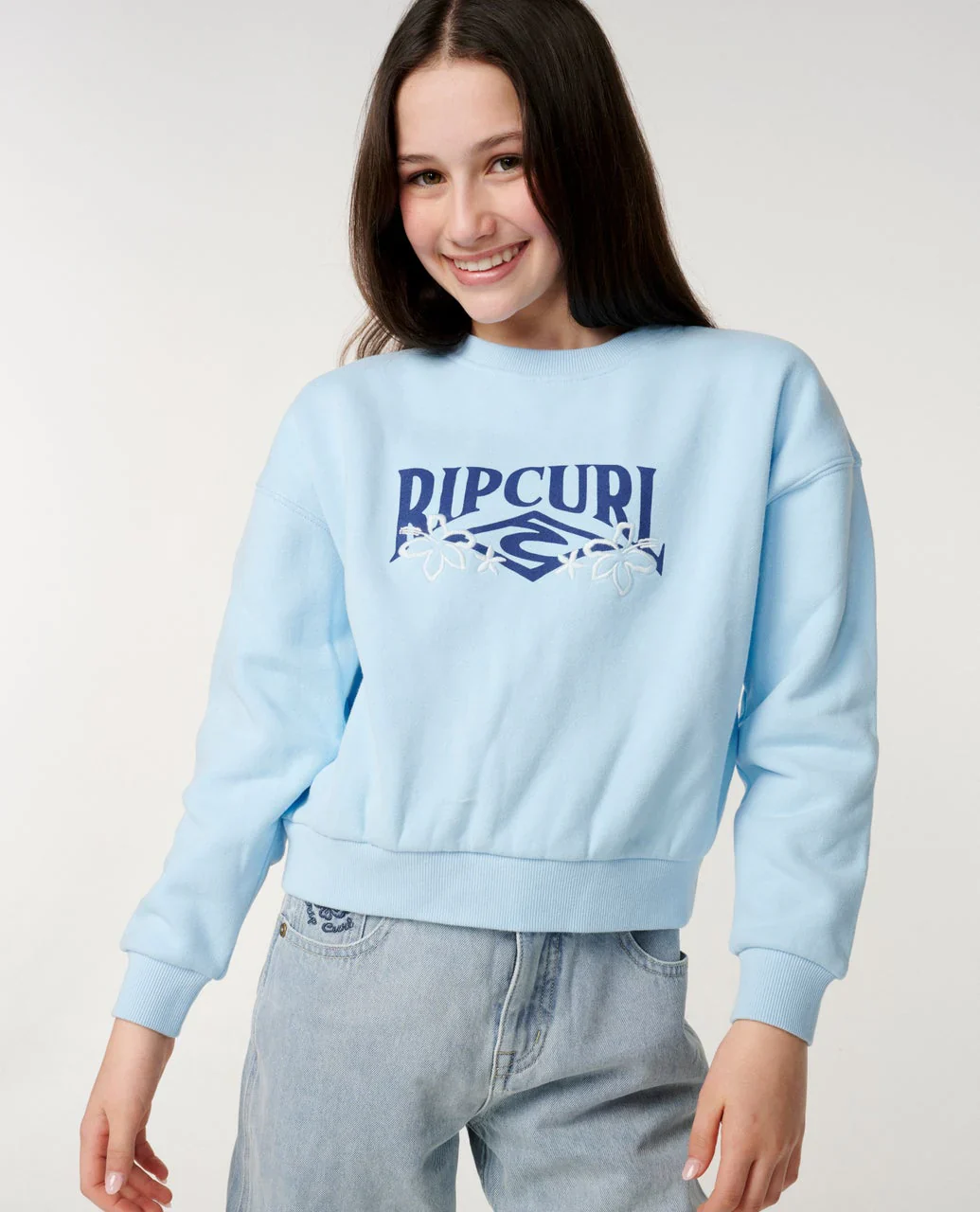 Kids Tropical Cropped Crew
