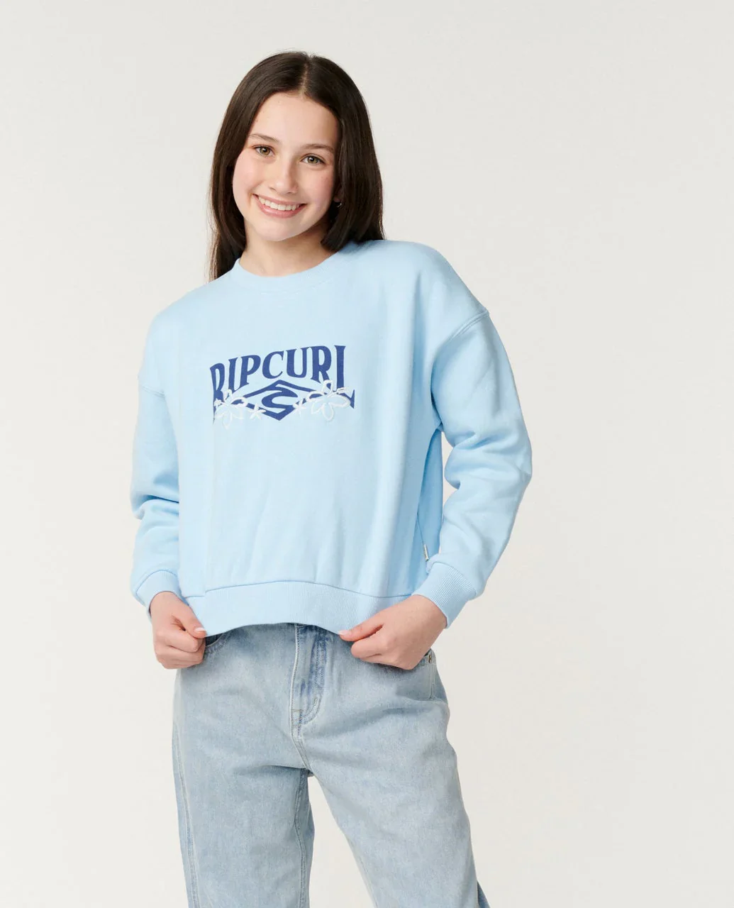 Kids Tropical Cropped Crew - Image 2