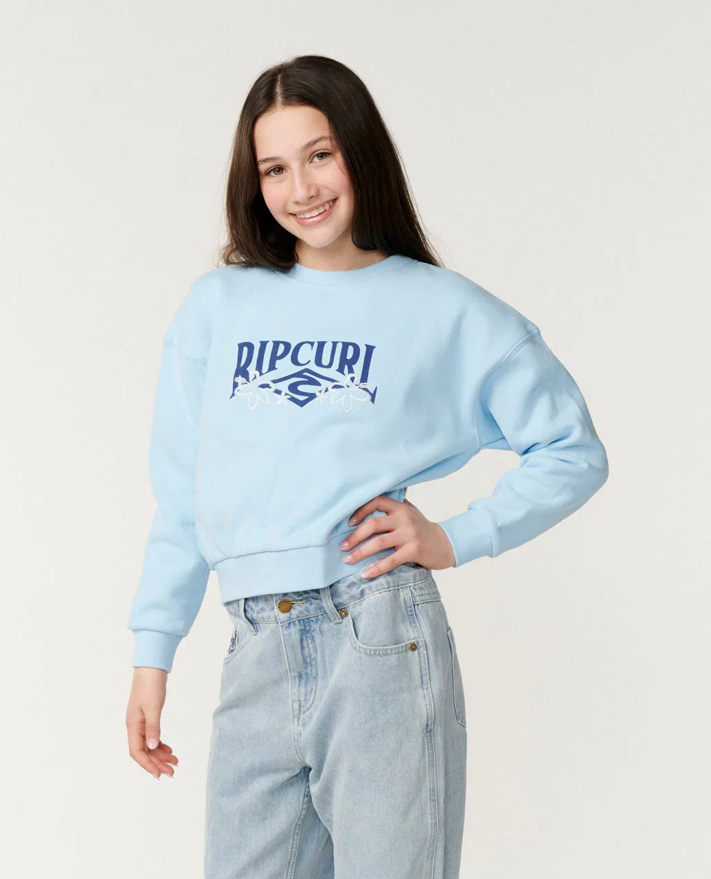 Kids Tropical Cropped Crew - Image 6