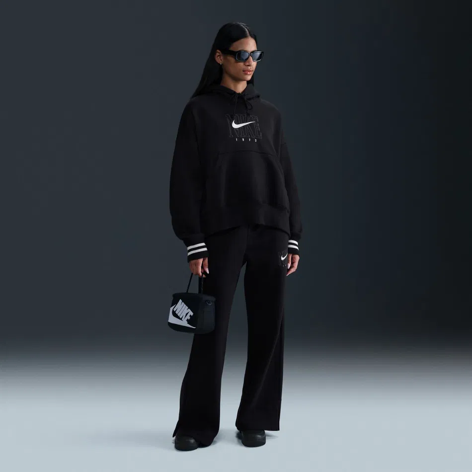 Womens Nike Oversized Graphic Hoodie - Image 2